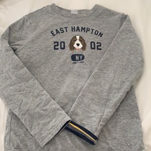 Janie & Jack boys lined long slv tee. Sizes 6 & 4